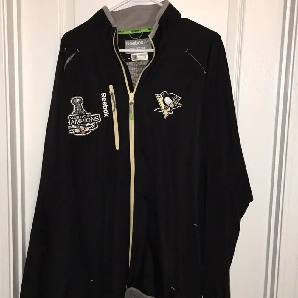 2016 new Stanley cup champions Reebok centerice model pittsburgh penguins jacket